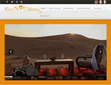 Tablet Screenshot of ksar-merzouga.com
